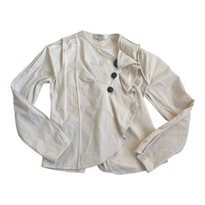 Sea New York Cream Asymmetrical Button Jacket
